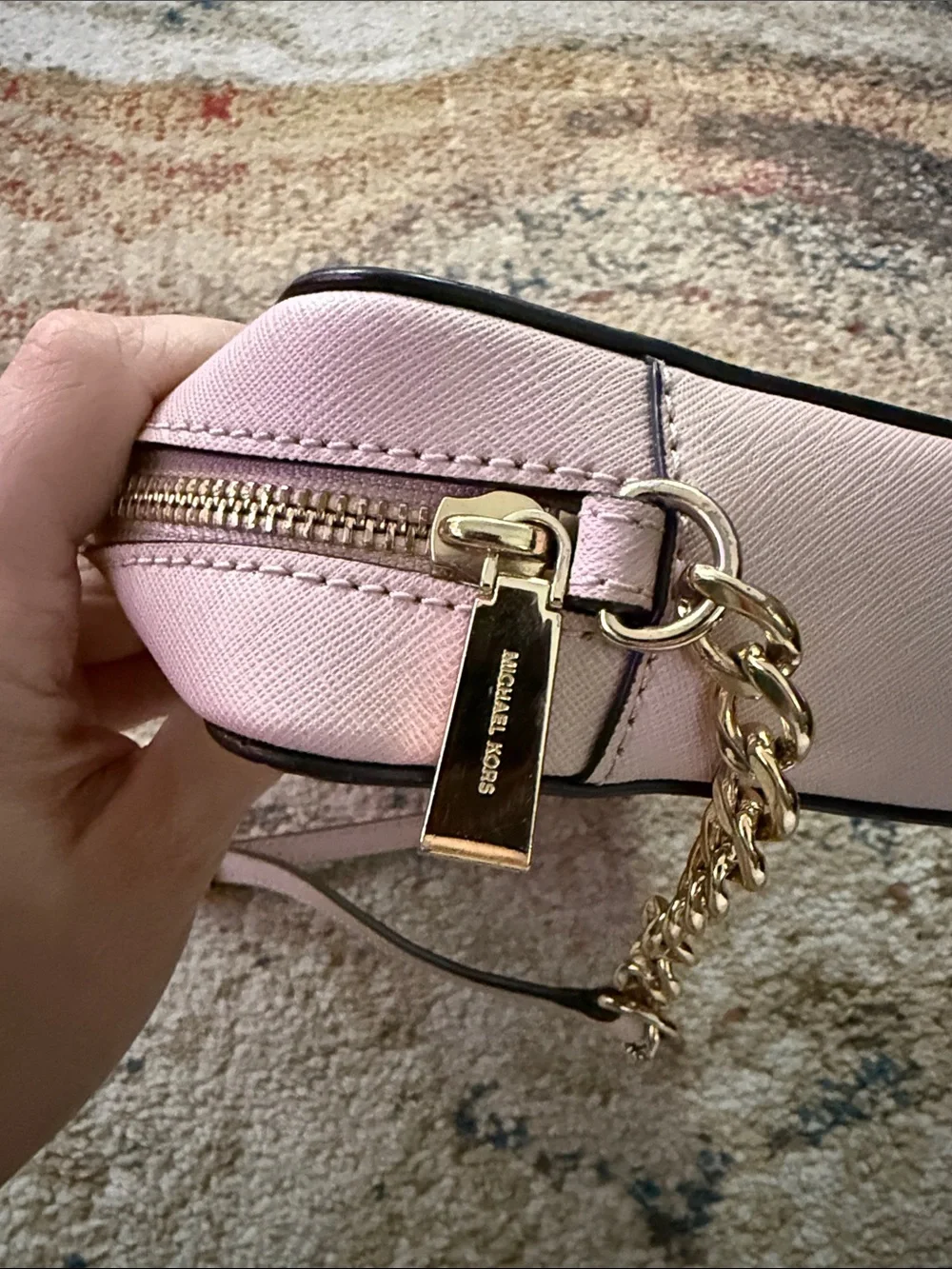 Michael Kors Jet Set Large Saffiano Leather Crossbody Bag